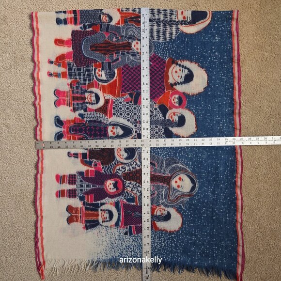 Inouitoosh Inuit Wool Silk Scarf - Picture 9 of 11